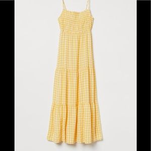 H&M Yellow Gingham Dress